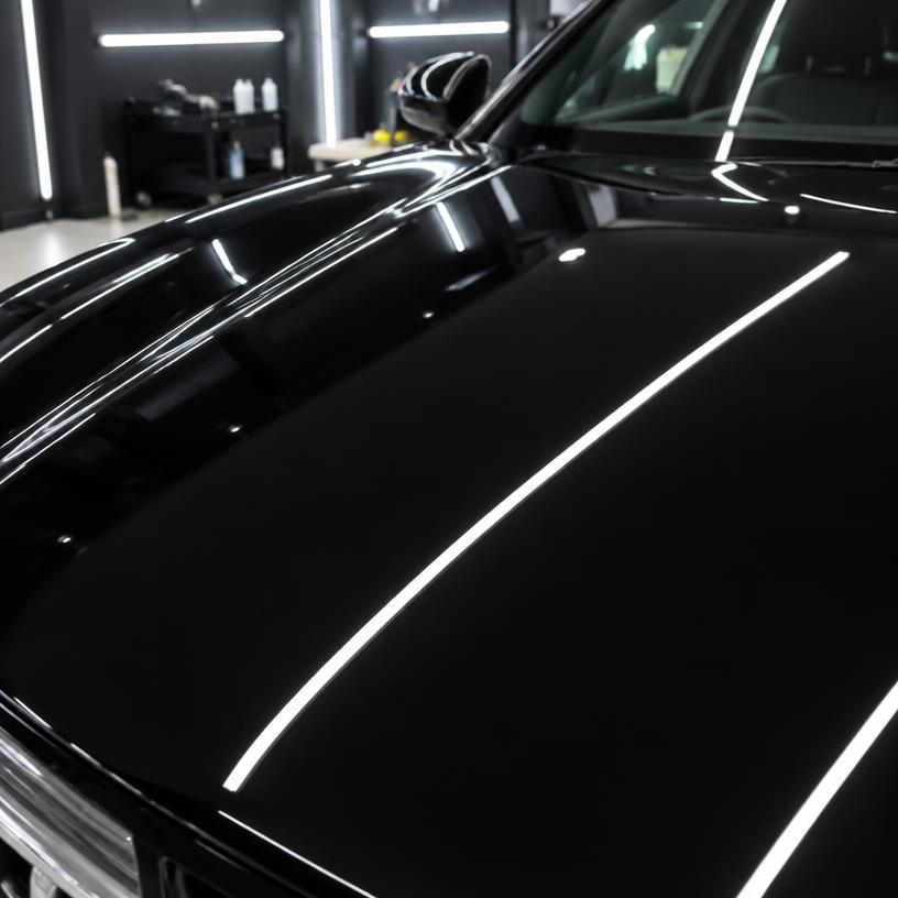 Freshly corrected black bonnet